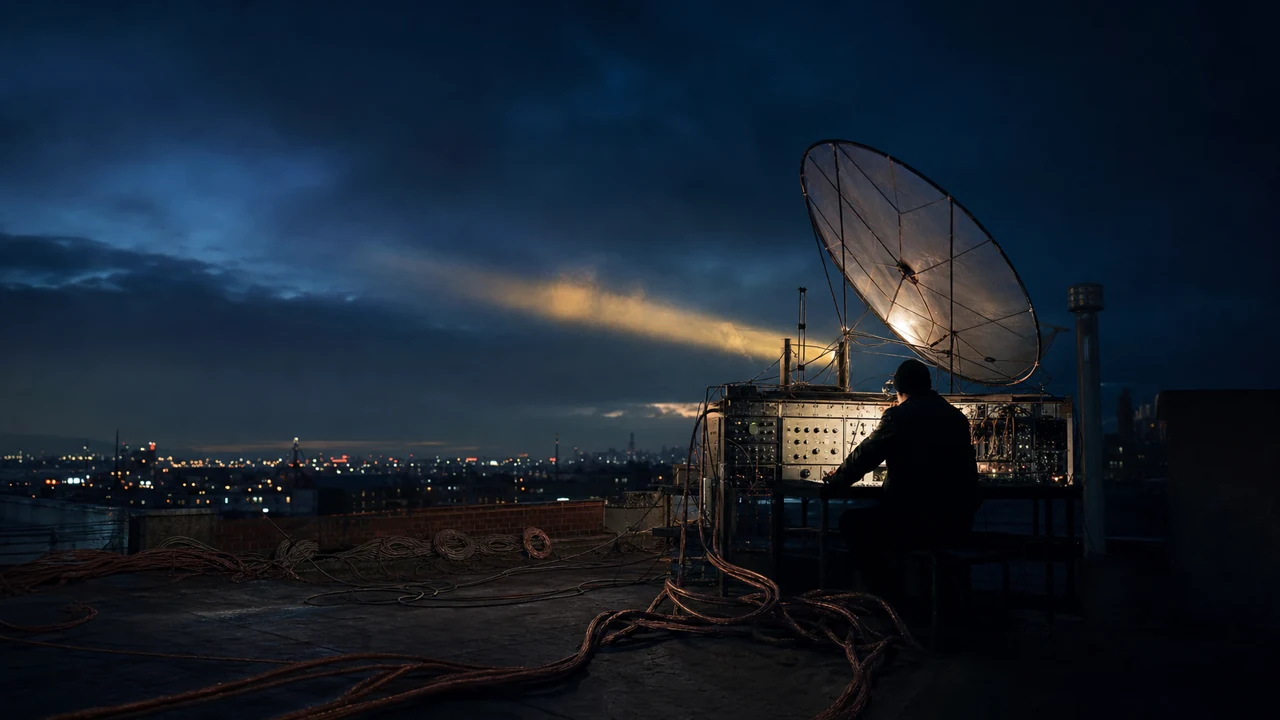 Главный экран сайта независимой радиостанции ORBITAL RADIO